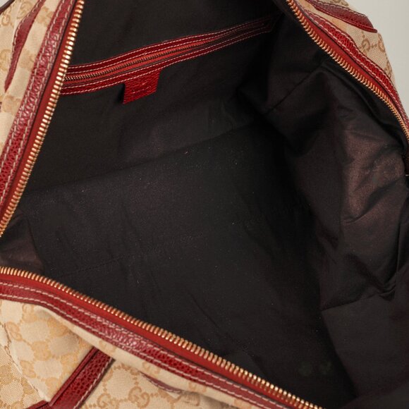 Gucci Aviatrix Guccissima Hysteria Leather-Trimmed Boston Bag - Picture 11 of 13